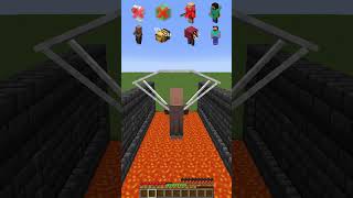 Lava River vs Mob Skills meme minecraft shorts [upl. by Casimire]