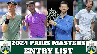 2024 Paris Masters  Entry List [upl. by Bibi483]