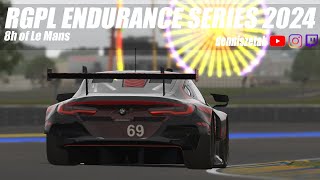 rF2  RGPL 8 hours of Le Mans  BMW M8 GTE [upl. by Cyrille]