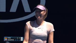 Maria Sharapova vs Tatjana Maria  Australian Open 2018 R1 Highlights HD [upl. by Torre]