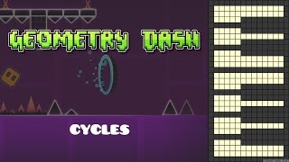 Geometry Dash  Cycles Piano Cover [upl. by Ondrea]