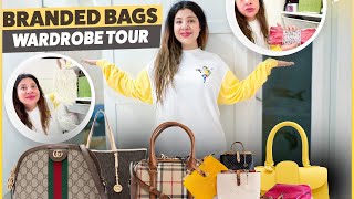 BRANDED BAGS WARDROBE TOUR🧳 [upl. by Sosna]