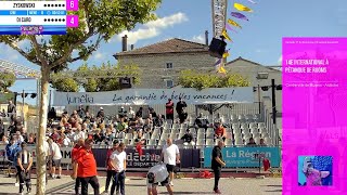 128e ZYSKOWSKI vs DI CARO  International à pétanque de Ruoms 2022 [upl. by Enirehs]