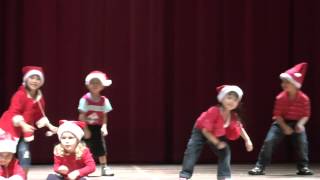 Jingle Bells  Christmas dance song in Chomels Preschool Concert 2012 [upl. by Adnoryt633]