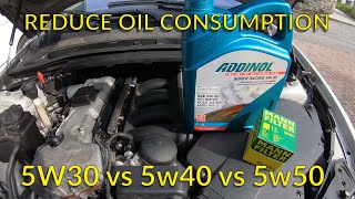 Can A Thicker Oil Help Reduce Oil Consumption We Compare a 5w30 5w40 and 5w50 oil  BMW E90 N52 [upl. by Durware]