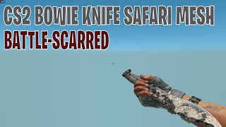 Bowie Knife Scorched BattleScarred  CS2 Skin Showcase 466 [upl. by Refennej]