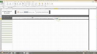 Setting Up the Months on the Gantt chart template [upl. by Stephine]