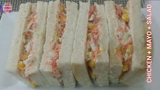 Sandwich za kuku na salad  How to make chicken salad sandwich [upl. by Celestina]