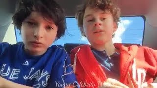 Finn Wolfhard and Wyatt Oleff Livestream  2016 [upl. by Georg]