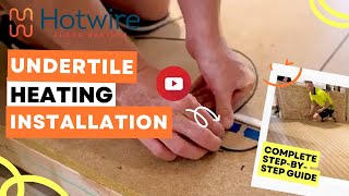 Hotwire Under Tile Heating Installation Video 2023 [upl. by Nur]