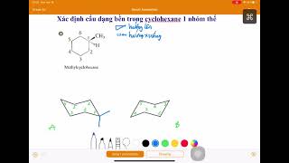 Xác định cấu dạng bền của cyclohexan Determination of stable conformation cyclohexane 1 [upl. by Ojeillib]