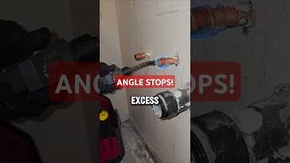 Installing New Angle Stop Valves plumbing plumber howto fail plumbinglife brokenpipes shorts [upl. by Miles]