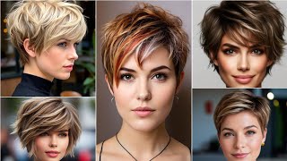 Beautiful Short Hair cut and bob hair dye colors ldeas 2024 [upl. by Sukhum]