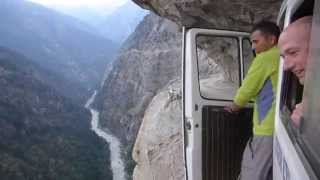 Insane Bus Ride in The HimalayasGetting To The Mountains Is Exciting As Climbing Them [upl. by Irpak]