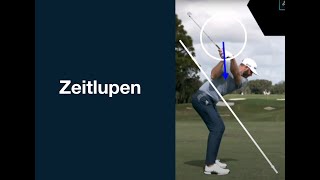 Golfschwung Zeitlupen ANALYSE von Profispieler [upl. by Nomyt]