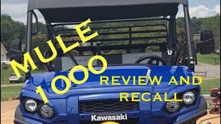 2024 Kawasaki Mule FXR FXT 1000 Review and Recall [upl. by Edasalof]