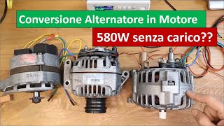 Conversione alternatore in Motore elettrico limitazioni [upl. by Zuzana391]