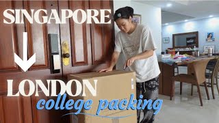 PACKING FOR COLLEGE  SINGAPORE → LONDON [upl. by Anahsor656]