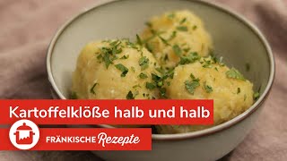 KARTOFFELKNÖDEL Fränkische Klöße mit Kartoffeln 🥔 [upl. by Ahsinnod]