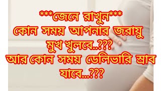 জেনে নিন কোন সময় জরায়ু মুখ খুলবে ও ডেলিভারি স্রাব যাবে। Cirvix opening amp white discharge time [upl. by Custer433]