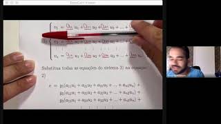 Álgebra Linear  Aula 15 parte 1 Mudança de base [upl. by Afas116]