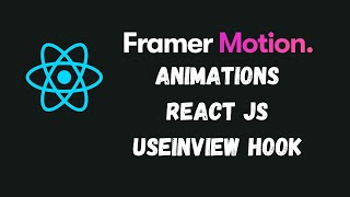 How to build Framer Motion React useInview Animation [upl. by Fowkes695]