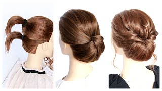 7 Easy Updos for Short to Medium Hair [upl. by Nnor]