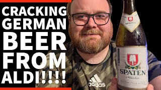 Spaten Münchner Hell MünchenPremium Lager 52�VGerman Beer Review aldifinds [upl. by Aynwad420]