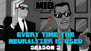 Every Time the Neuralyzer Is Used  Men In Black The Series  Season 2  Throwback Toons [upl. by Asiul3]