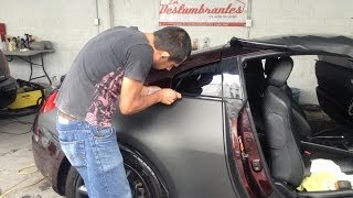 Tutorial Cómo Poner Vinil en un Automóvil Nissan 350Z [upl. by Arakihc386]