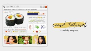 interactive carrd tutorial — © bokkiei [upl. by Esdnyl]