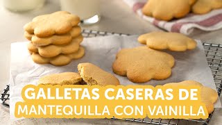 Galletas Caseras de Mantequilla con Vainilla  Kiwilimón [upl. by Lletnom]