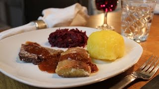 Vegane Gans mit Rotkraut und Klößen  Rezept nachgekocht [upl. by Starks44]