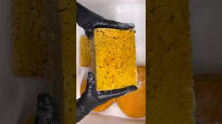 Rinsing bleach sponges oddlysatisfying squeeze sponges [upl. by Rodoeht]