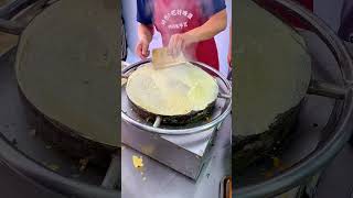 🥰 Satisfying with delicious egg pancake 🥳 streetfood satisfying satisfyingvideo [upl. by Noryahs893]