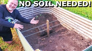 How to FILL a Raised Garden Bed Without Using SOIL [upl. by Richela]