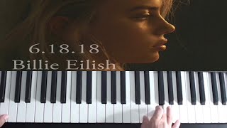 Billie Eilish  61818 Piano Tutorial XXXTentacion Tribute [upl. by Roxana777]