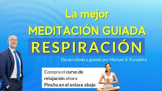 🍀 MEDITACIÓN POR RESPIRACIÓN Ejercicios para eliminar Ansiedad Nervios y Estrés 🧘‍♂️🙏 [upl. by Annahsor]