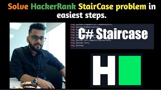 Lets Solve HackerRank Problems  Staircase problem  Best Approach [upl. by Yrakaz]