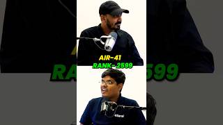 Guess the Rank  AIR  41 to😮 🎙️Saransh Sir podcast iitjee esaral kota [upl. by Bondy]