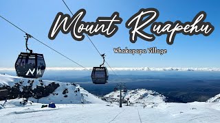 Snowy Mt Ruapehu New Zealands Majestic Volcano [upl. by Irmgard]