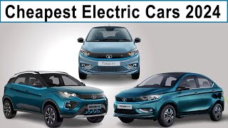 2024 cheapest Electric cars India car evcar electriccar carlover [upl. by Halbeib93]