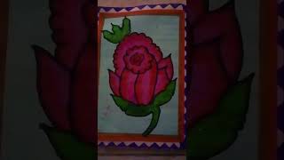 flowers drawing how to make drawing with pencil colorhow to make drawing easy step by step [upl. by Ydoj]