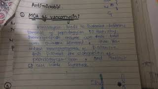 mechanism of action of vancomycin pharmacology easy explanation [upl. by Yzdnil513]