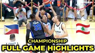 Championship Game  Strong Group PH vs Al Riyadi Lebanon Full Game Highlights [upl. by Branca]