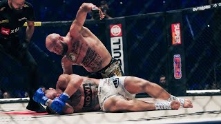 RAFAŁ HARATYK ZNOKAUTOWAŁ MARCINA WÓJCIKA i obronił tytuł KSW w wadze półciężkiej KSW 100 [upl. by Phillada]