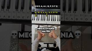 Megalovania 💀 Two Hands EASY Piano Walkthrough  piano megalovania learn tutorial undertale [upl. by Geneva]