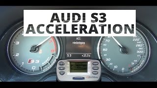 Audi S3 20 TFSI 300 hp  acceleration 0100 kmh [upl. by Iris]