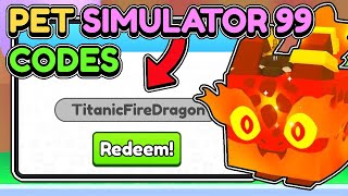 😱This SECRET CODE GIVES FREE HUGE PETS in Pet Simulator 99 [upl. by Dekeles]