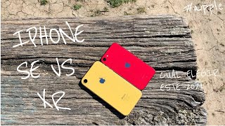 Comparativa iPhone XR VS SE 2020  Cuál elegir en este 2021 [upl. by Attelrahc]